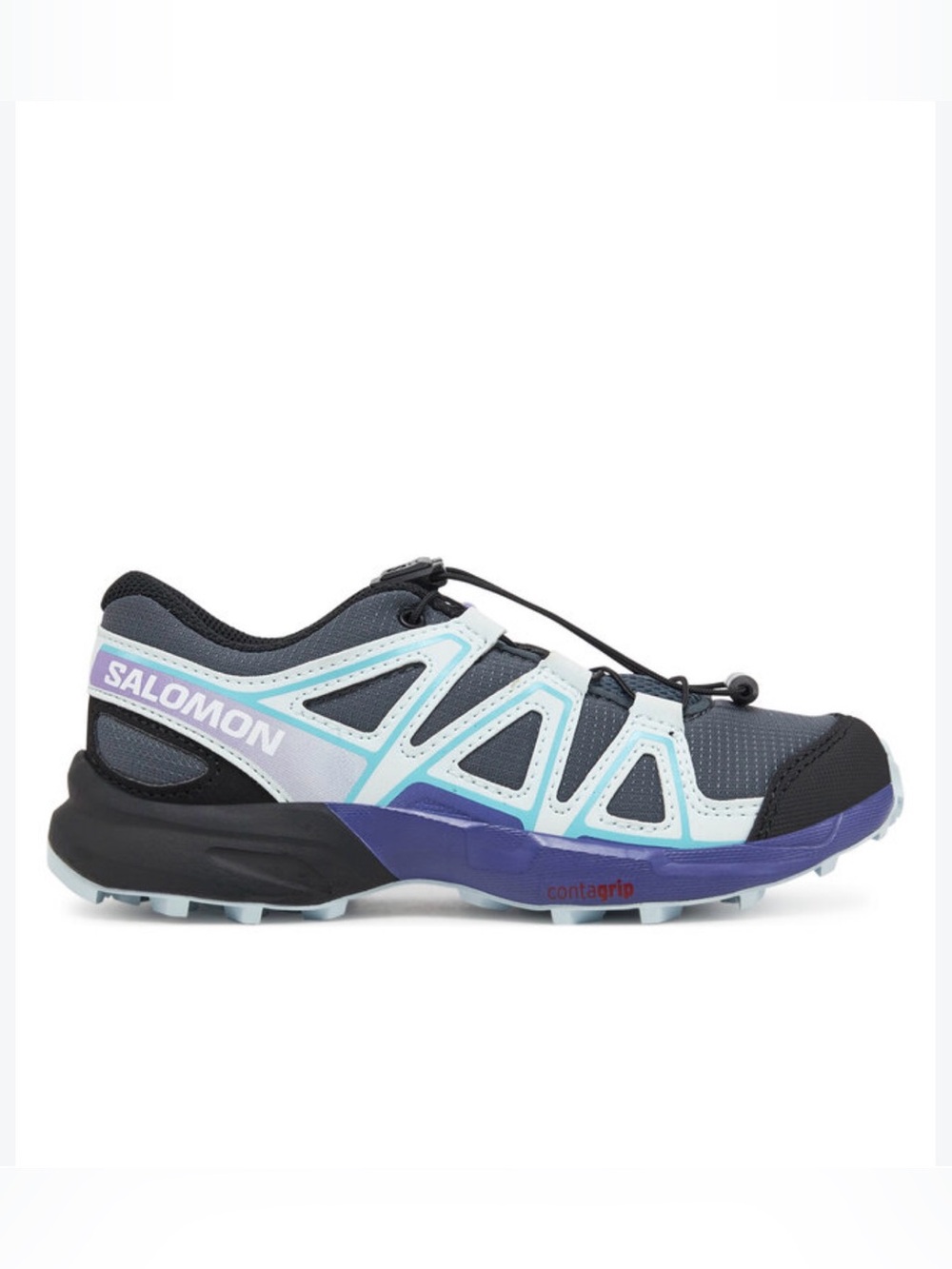 Salomon Speedcross Kids Trail Shoe - Navy, Light Blue, Purple